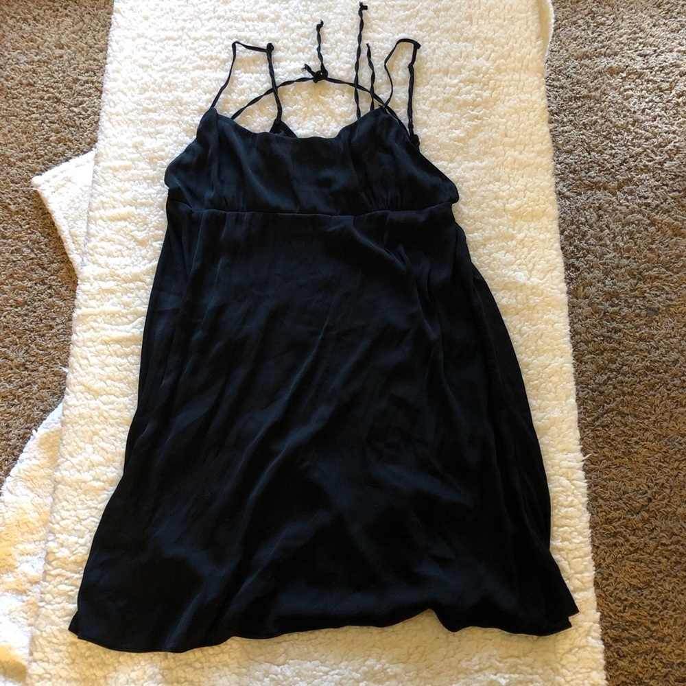 Black mini dress